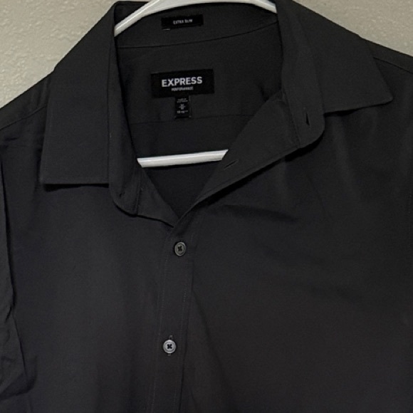Express Men's Charcoal Dress Shirt - Picture 1 of 6